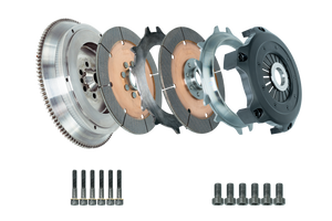 DKM Clutch 99-03 Audi A3 S3 Quattro MS Organic Twin Disc Clutch Kit w/Flywheel (660 ft/lbs Torque)