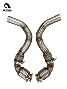 F90 M5/M8 X5M/X6M Catted Downpipes