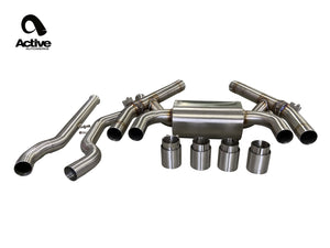 F87 M2C VALVED REAR AXLE-BACK EXHAUST